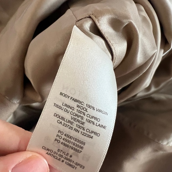 Babaton Camel Wool Coat XS - Picture 6 of 6